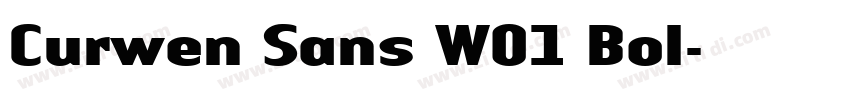 Curwen Sans W01 Bol字体转换